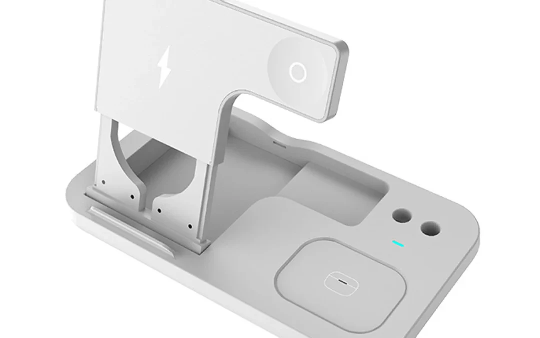 Estacion 4 en 1 carga magnetica MagSafe para Apple